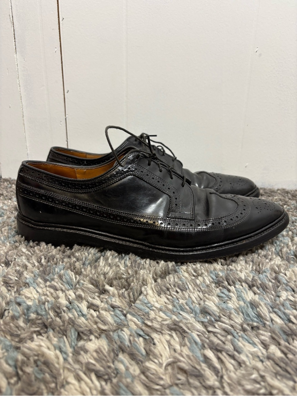 Allen Edmonds Mens 11.5 MacNeil Shell Cordovan Oxfords Bluchers Wingtip Longwing